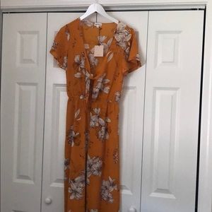 Superdown wide leg jumpsuit